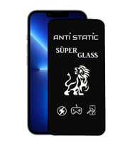 Apple Uyumlu   iPhone 13 Pro Max Anti Static Toz Tutmaz Çerçeveli Ekran Koruyucu