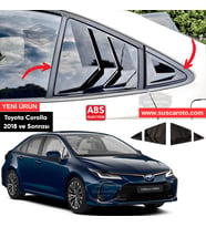 Toyota Corolla 2018 Sonrası Uyumlu Kelebek Cam Izgarası Kelebek Cam Vizörü İthal Havalandırma Takım
