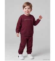 LCW baby Bordo Nakışlı Erkek Bebek Takım