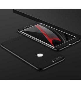 Huawei P9 Lite 2017 Kılıf Zore Ays Full Koruma Kılıf (Siyah)