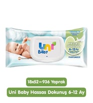 Uni Baby Hassas Dokunuş Islak Mendil 18x52 936 Yaprak