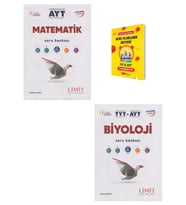 Limit AYT Matematik ve Biyoloji Soru Bankası + Planlama Defteri