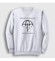 Presmono Unisex Beyaz Spirit Bring Me The Horizon Sweatshirt 21437tt (Beyaz)