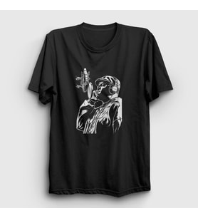 Presmono Unisex Siyah Mic The Notorious BIG T-Shirt 41022tt