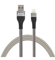 İmeng 3.1A UsbA to Lightning Örgülü Data ve Hızlı Şarj Kablosu ML108 Gri