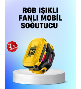 Northcity Yarı İletken Çipli RGB Telefon Soğutucu - 7 Kanatlı Fanlı ve 2000mAh Oyun Soğutucusu