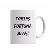 A Sorte Favorece Os Fortes Fortes Fortuna Juvat Kupa Bardak Porselen