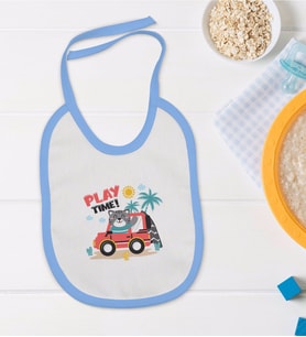 BK Kids Mavi Bebek Mama Önlüğü - Model 187