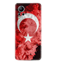 Infınix Note 12 Kılıf Resimli Desenli Baskılı Silikon Şanlı Türk Bayrağı 1315