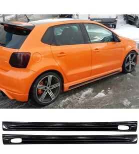 Vw Polo Mk5 Rieger Yan Marşpiyel Seti Mat Siyah Plastik 2 Adet 2009-2017