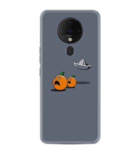 Tecno Spark 6 Kılıf Resimli Silikon Kılıf Orange Escape 1374