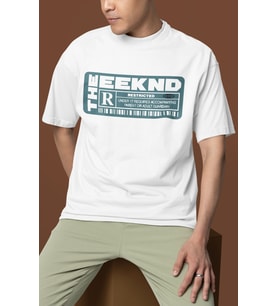 The Weeknd Rapper Baskılı Unisex Oversize Şarkıcı Tişört
