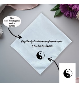 Kişiye Özel Mesajlı Erkek Mendili – İsim, Yazı ve Resim Eklenebilir, Şık Hediyelik