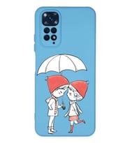 Xiaomi Redmi Note 11s Uyumlu Lansman Kılıf Aşk Tasarımlı İçi Kadife Kapak-Lila (Şeffaf)