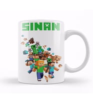 Kişiye Özel Minecraft  Kupa Bardak Porselen