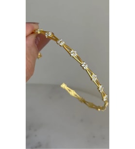 Çiçek Bilezik 925 Ayar (Gold)