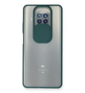 Newface Xiaomi Mi 10T Lite Kılıf Palm Buzlu Kamera Sürgülü Silikon - Yeşil