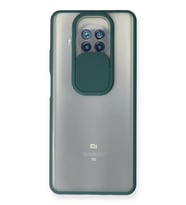 Newface Xiaomi Mi 10T Lite Kılıf Palm Buzlu Kamera Sürgülü Silikon - Yeşil