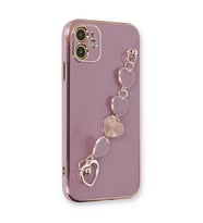 iPhone 12 Kılıf Esila Silikon - Mor