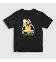 Presmono Unisex Çocuk Siyah When Dark T-Shirt 187159tt