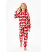 Kız Çocuk %100 Pamuk ve Baskılı Pijama Takımı 3-13 Yaş 12738IS MODANINO