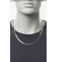 Erkek İnce Çelik Kolye 1mm (Gümüş)