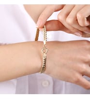Gurmet Altın Bileklik 14 Ayar 6mm
