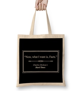 Charles Dickens Hard Times Opening Line Bez Çanta Uzun Saplı