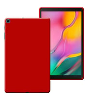 Samsung Galaxy Tab A SM T510 10,1 inç Lansman Silikon Yumuşak Dokulu Kılıf (Kırmızı)