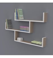 Kenzlife kitaplık gülin 055*080*20 crd duvar rafı