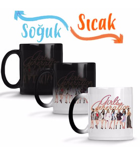Girls' Generation Holiday Night Sihirli Kupa Bardak Porselen