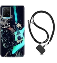 Vivo Y11S Y21S Y20 Y20S Y70 Kılıf Boyun Askılı Silikon Dog Guitar 1789