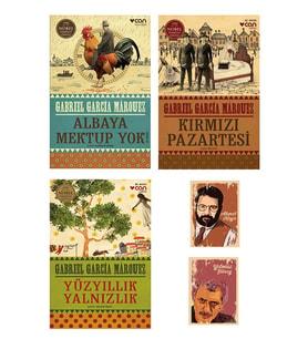 G. G. Marquez Romanları - Kırmızı Pazartesi - Yüzyıllık Yalnızlık - Albaya Mektup Yok defterli seti (Renksiz)
