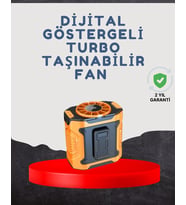 Mey İthalat® Yüksek Kapasiteli Turbo Taşınabilir Fan