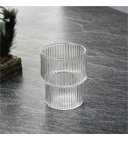 CAM ÇİZGİLİ BARDAK 280 ML  (2 adet )