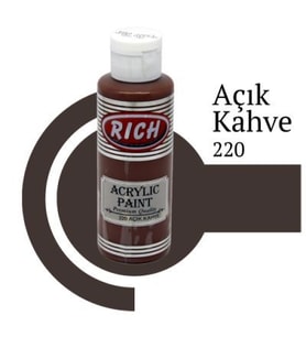 Rich Master Akrilik Boya 120 cc. 220 Açık Kahve 