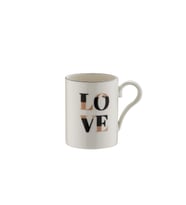 Kütahya Porselen Kütahya Porselen Bone Pink Love 4 Parça 2 Kişilik Kahve Takımı