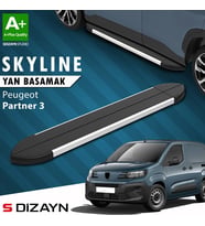 Peugeot Partner 3 Kısa Şase Skyline Aluminyum Yan Basamak 203 Cm 2018 Üzeri A+ Kalite