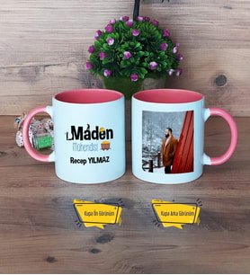 Maden Mühendisi Kupa Bardak Pembe Fotoğraflı Mühendisler Günü Hediyesi