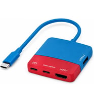 Nintendo Switch ile Uyumlu USB-C Video Capture ve Docking Station, 4-in-1 PD 100W Hızlı Şarj, 1080/60Hz Capture-out, 4K Loop-out, USB 3.2 Veri Transferi ZR1282