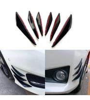 Üniversal Esnek Spor Tampon Bıçağı Piano Black Sağ Sol 6 Adet