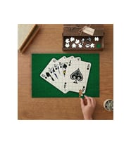İskambil Kağıtları Tasarımı 240 parça Ahşap Puzzle Ahşap Kutuda MP00557