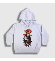 Presmono Unisex Çocuk Beyaz Pain Anime Naruto Kapüşonlu Sweatshirt 318372tt