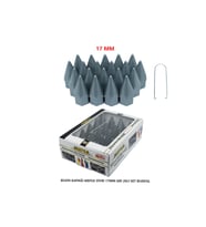 Bijon Kapağı Sivri 17 Mm Gri 20 Li Set