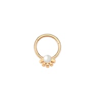 Rose Altın Çiçek İncili Piercing