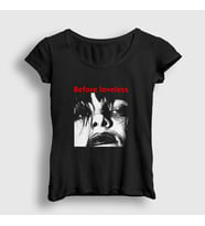 Presmono Kadın Siyah Before Loveless My Bloody Valentine T-Shirt 463517tt