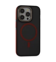 İphone 14 Rocky Kapak - Siyah-Kırmızı