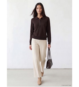 LCW Modest Bej Regular Fit Kadın Pantolon