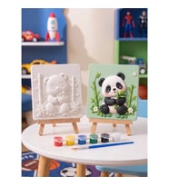 15x15 Panda Taş Boyama Seti – Çocuk ve Yetişkin Hobi Kiti