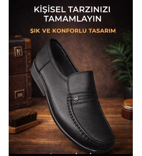 Rok Hakiki Deri Ayakkabı (Ekru-Siyah)